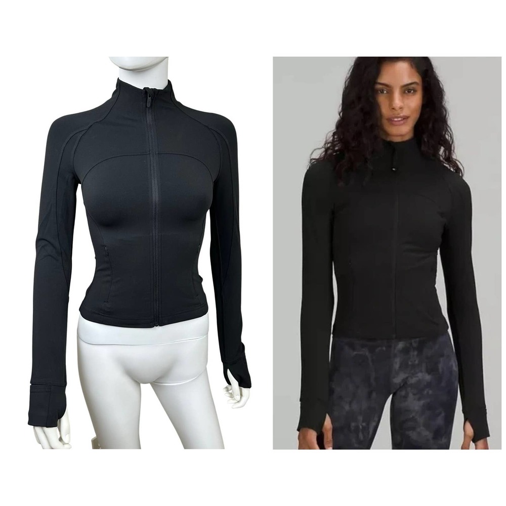 LULULEMON Cropped Define Jacket Nulu Sz 6 Black NWOT